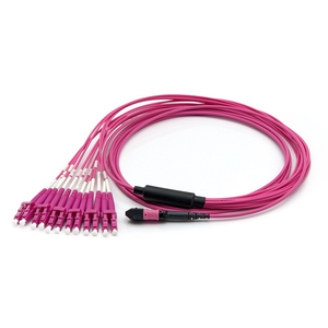 MTP MPO 듀플렉스 LC <span class=keywords><strong>12</strong></span> 섬유 OM4 광학 장비 광섬유 케이블 - Product Image 1