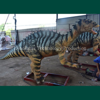 Özelleştirilmiş Animatronik Iguanodon Modeli Satılık veya Bilim Müzesi için Temalı Kapalı Alan İnteraktif Robotik Dinozor Sergileri