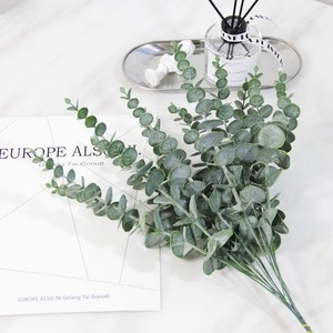 Bouquet di Foglie di Eucalipto in Seta Artificiale per Decorazione Murale, Accessori per Fotografia Matrimoniale - Materiali per Composizioni Floreali Verdi - Product Image 4