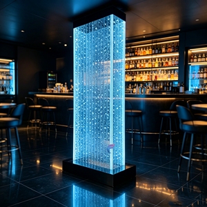 Modern Freestanding Acrylic Water Bubble Wall Decorative Lighting Panel with Translucent Frame Structure Design - Product Image 2
