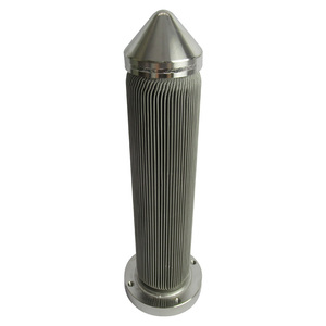 Filtro de fusión plisado de metal de temperatura de pantalla Johnson recargable de alta resistencia Huahang - Product Image 3
