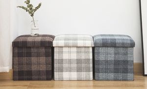 Living Foldable Storage Bins Box Ottoman Container Organizer Cushion Seat - Product Image 6