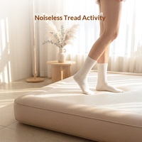 Matelas gonflable simple de 20 cm, brossé, doux pour la peau, pour usage domestique, portable, pour le camping en plein air.