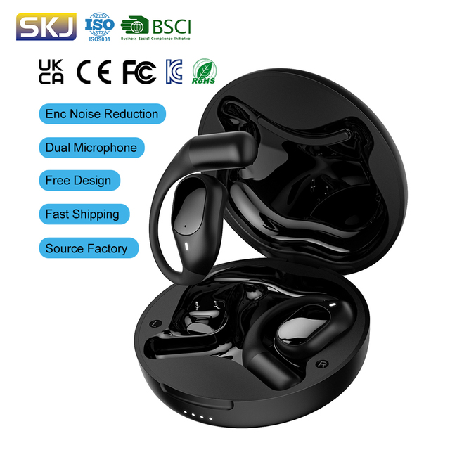 Open Ear True Wireless Headphones ENC Noise Cancelling Waterproof Sports Earbuds Ear Hook Fone De Ouvido Bluetooth Earphones