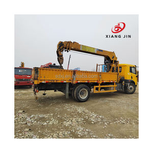 Grúa de Construcción móvil hidráulica de pluma de 4 secciones de 12 toneladas usada en camión para trabajo de campo - Product Image 4