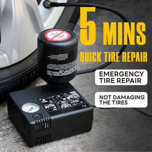 Richtek <span class=keywords><strong>12V</strong></span> 120 Wát Máy nén khí di động 100PSI với máy đo áp suất 3M dây & 1.65m Hose cho xe/xe gắn máy sửa chữa lốp Bộ dụng cụ - Product Image 3