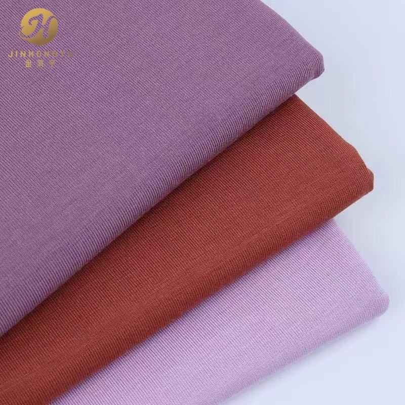 Soft 92 Viscose 8 Spandex Modal Fabric 180gsm 173cm Stretch Rayon Jersey Fabric for T-shirt Leggings Wholesale in Stock