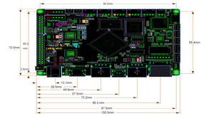 RK3568 Cortex-A55x4 android & Linux board USB3.0 RS232 I2C sviluppare o OEM ODM LVDS/EDP/MIPI driver due schermate contemporaneamente - Product Image 4