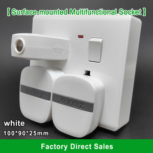 Groothandel <span class=keywords><strong>Multi</strong></span>-<span class=keywords><strong>Socket</strong></span> 8-<span class=keywords><strong>Socket</strong></span> Wit Pc Paneel Geschikt Voor Universele Wandschakelaars In Meerdere Landen - Product Image 4