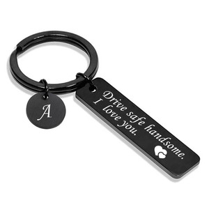 26 Letters Keychain Stainless Steel Drive Safe Keychain <strong>for</strong> Boyfriend Couple <strong>Husband</strong> Dad Birthday <strong>Valentines</strong> <strong>Day</strong> <strong>Gifts</strong> - Product Image 1