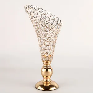 Honor of crystal Rhinestone Crystal Metal Candlestick Wedding Party Table Decorative Candle Holder