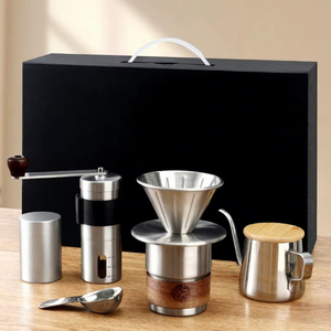 Juego <span class=keywords><strong>de</strong></span> <span class=keywords><strong>Café</strong></span> Etíope Original <span class=keywords><strong>de</strong></span> Fábrica, Listo para Enviar, Juego <span class=keywords><strong>de</strong></span> Regalo <span class=keywords><strong>de</strong></span> <span class=keywords><strong>Café</strong></span> para Preparar por Infusión (Molinillo Manual + Tetera + Filtro) - Product Image 5