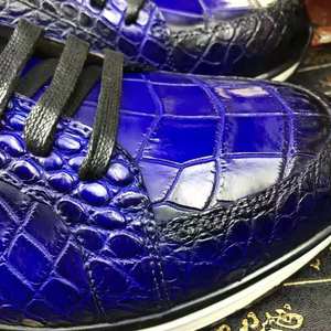 Zapatos casuales para caminar de Grado Superior 2025, zapatillas de piel de cocodrilo genuina para hombre, zapatillas para correr, zapatos de oficina personalizados de cocodrilo de lujo para hombre - Product Image 1