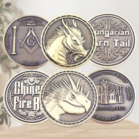 Pièces de défi et plaques commémoratives en laiton et alliage de zinc, plaquées or antique, avec design 3D personnalisé peint, style nautique, cadeaux