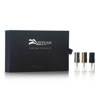 Boîte d'échantillon en carton avec logo personnalisé ensemble découverte de parfum emballage de 2ml mini flacons de bouteilles en verre vides boîtes d'échantillon de carte de parfum