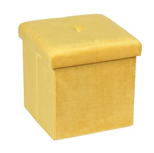 Bailey Boîte de rangement pliable carrée en velours à la mode personnalisée - Product Image 3