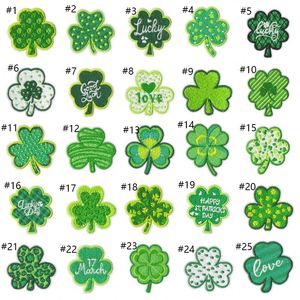 Patchs brodés thermocollants Trèfle porte-bonheur pour la Saint-Patrick - Product Image 2