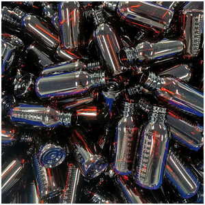 Hot bán 100ml/<span class=keywords><strong>60ml</strong></span> 3.2oz/2.1oz xi-rô Pet thu nhỏ chai với Làm xáo trộn hiển nhiên mũ cho chất lỏng container - Product Image 6