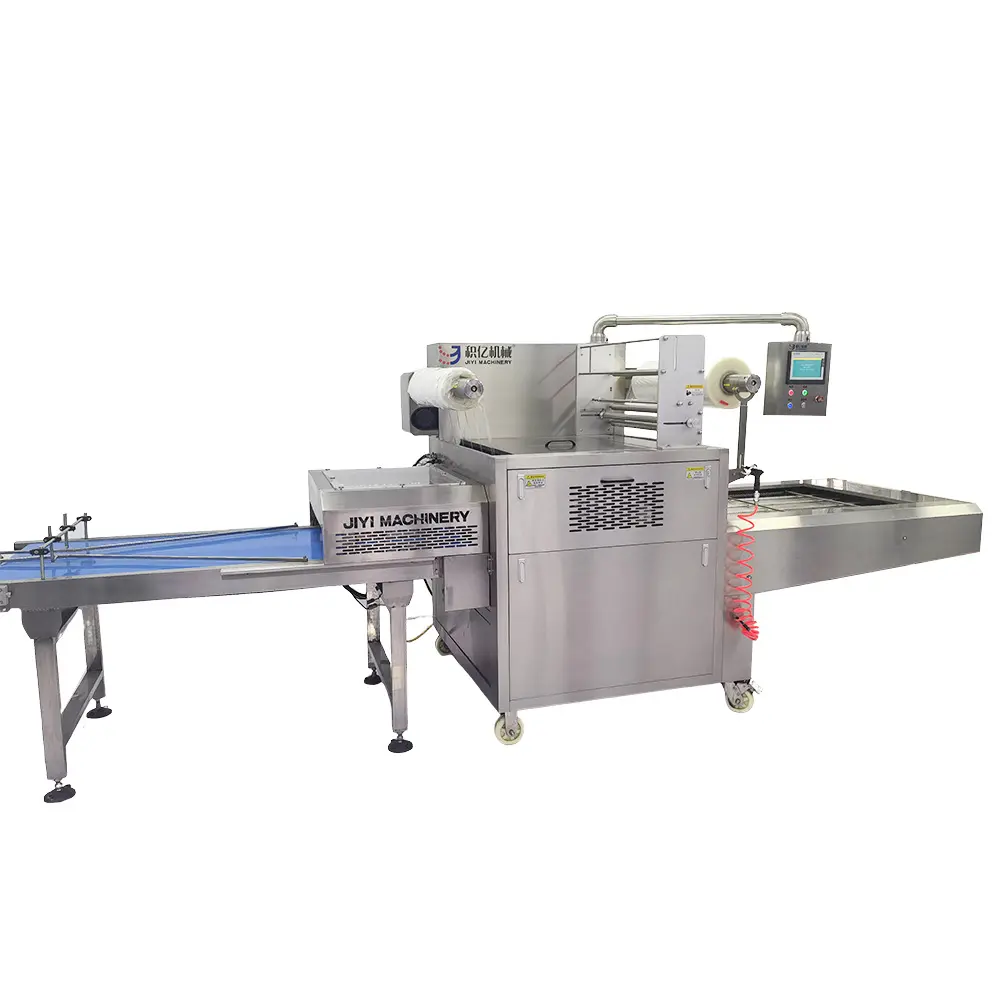 High speed automatic modified atmosphere vacuum sealing and packaging machine for cherry tomato with nitrogen gas filling