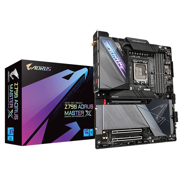 GIGABYTE Z790 AORUS MASTER X Used Gaming Motherboard with 4 Dual Channel DDR5 Socket Support Intel Core 13th 14th Processors