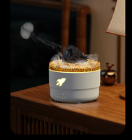Diffuseur d'arômes volcanique Unique 2024 en forme de méduse de lave, design canon portable, humidificateur à brume froide pour huiles essentielles
