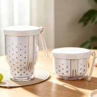 Moderne draagbare plastic fruitbeker set met ontwerp voor vershoudend bewaren, voor gezonde keuken en opslag van feestmaaltijden
