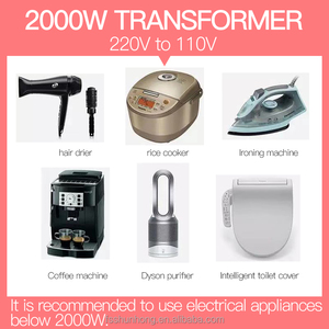 Shunhong หม้อแปลงไฟฟ้าแบบขั้น2000W หม้อแปลง Toroidal สีน้ำเงินสำหรับเครื่องพิมพ์อิงค์เจ็ท220V ถึง110V <span class=keywords><strong>100V</strong></span> <span class=keywords><strong>230V</strong></span> 2000VA 2Kw 2Kva - Product Image 5