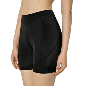 Shorts de cyclisme rembourrés taille haute personnalisés pour femmes, respirants en polyester pour l'été, shorts de vélo de montagne sans couture - Product Image 5