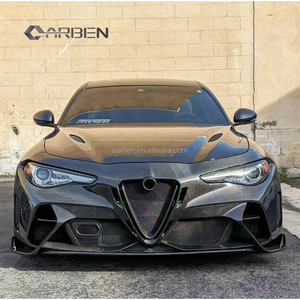 Pare-chocs avant de voiture en fibre de carbone de style <span class=keywords><strong>GTA</strong></span>, adapté à la mise à niveau et au remplacement du pare-chocs d'origine pour Alfa Romeo Giulia - Product Image 6