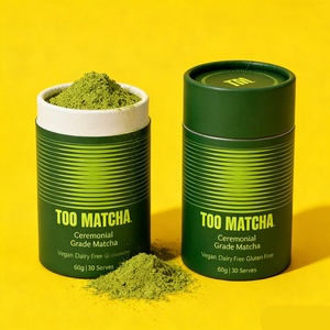 Envase de Tubo de Papel Ecológico de Grado Alimenticio para Polvo de Matcha de Alta Gama, Envase de Tubo Kraft, Lata de Papel para Té - Product Image 2