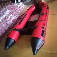 Nouveau Design Sup bateau de pêche en caoutchouc gonflable PVC Hypalon plancher en aluminium avec moteur pour la mer