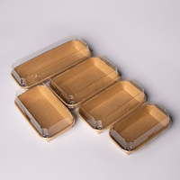 Boîte d'emballage pour sushis avec couvercle transparent en PET, boîte à sushis jetable, récipient à emporter anti-fuite pour la livraison de sushis, vente en gros rapide