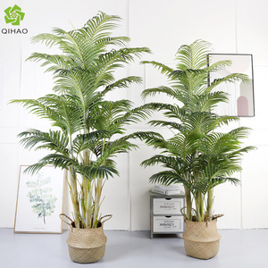 QIHAO Palmier Phénix Artificiel 180cm 210cm Hauteur, Plante Décorative d'Intérieur et d'Extérieur à Haute Simulation - Product Image 3