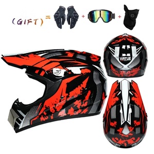 Nouveau Casque de Cyclisme Intégral ABS Trois Pièces pour VTT et Descente, Motif Floral, Tailles Variées, pour E-commerce Transfrontalier - Product Image 1