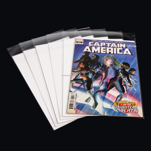 171X266mm <span class=keywords><strong>Comics</strong></span> Cover Manchons de protection en plastique et planche et sacs sans acide pour bandes dessinées 5C 175X267 + 38mm - Product Image 4