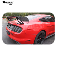 Alerón Estilo GT500 de Fibra de Carbono (Versión Alta) para Mustang S550 GT ECO 2015-2023, Kit de Conversión y Mejora