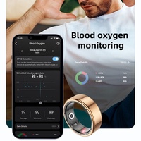 Anneau intelligent personnalisé OEM SDK, moniteur de fréquence cardiaque HRV, moniteur d'oxygène sanguin, suivi de la santé pour femmes et hommes, R02