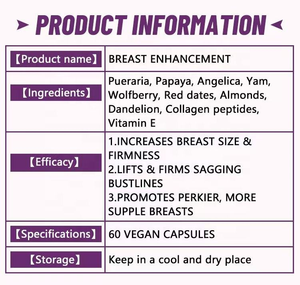 Integratore Naturale a Base di Erbe per Adulti, Favorisce <span class=keywords><strong>Seno</strong></span> più Voluminoso e Glutei Più Rassodati con Ingredienti Vegetali - Product Image 3
