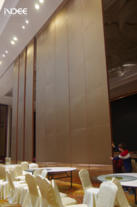 Modern Movable Folding Design Wooden <strong>Partition</strong> <strong>Wall</strong> for Restaurant Hotel School Custom <strong>MDF</strong> Panels Adjustable Flexible - Product Image 2