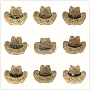 Sombrero de Vaquero con Plumas, Estilo Nuevo, Cómodo, Natural, Hueco, Sombrero Mexicano para las Cuatro Estaciones, Viajes, Fiestas, Deportes, Pesca, Negocios - Product Image 6