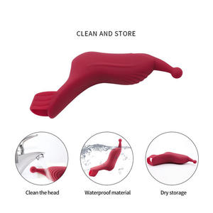 Mini Wireless Finger Vibrator Ärmel Silikon Sexspielzeug für Frauen <span class=keywords><strong>Massage</strong></span> & weibliche Mastur bator für Paare - Product Image 6