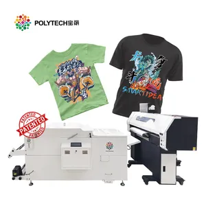 Polytech Hot Sale T-shirt Printing Machine Heat Transfer PET Film DTF printer I3200 and 4720 for Textile Fabric Garment