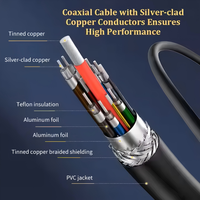Cable de Carga Superrápida PD60W de 1M, Tipo-C, Revestimiento de TPE, Interruptor Controlable, Compatible con Cámara, Computadora, Dispositivos IOS y Android, Auriculares