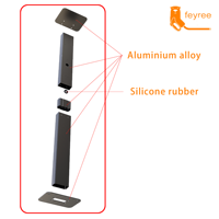 Station de recharge murale pour véhicules électriques Feyree Type1 Type2 avec poteau vertical, pièces et accessoires NEV pour chargeur de VE