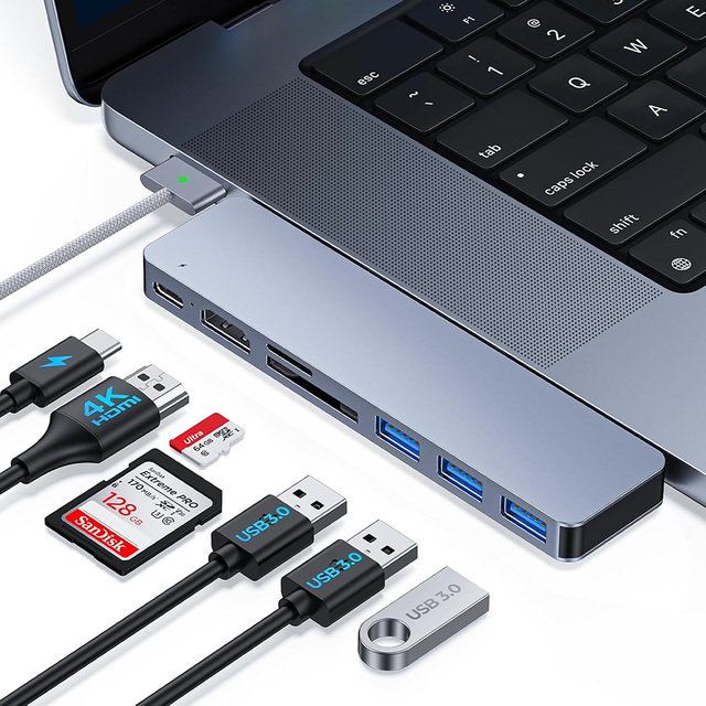 High Quality Laptop Docking Station 7 in 2 Dock Dual Usb c Hub and Laptop Docking Station Usb-c, Usb Type c Docking Station