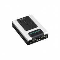 Serveur de périphériques sécurisé Moxa NPort 6250-S-SC-T, convertisseur de média fibre optique, Ethernet série, connecteurs RJ45 SC, DC 5V, Taïwan
