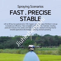 Drones agricoles de pulvérisation J150 360 °   Évitement automatique des obstacles, charge rapide en 9 minutes, MTOW de 149,9 kg, drone professionnel de protection des cultures