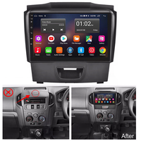 Panneau stéréo de navigation GPS Android Meihua pour ISUZU D-MAX Mu-X 2015-2019 Installation du tableau de bord avec câble d'alimentation