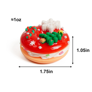 Oferta Especial: Set de Donuts Navideños Artesanales de Imitación - 5 Diseños, Material PVC, Colores y Diseños Personalizables para Decoración Festiva - Product Image 3