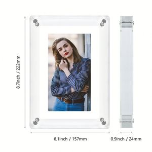 Marco Digital <span class=keywords><strong>para</strong></span> Fotos y Vídeos con Pantalla IPS de 7 Pulgadas, 4GB de Memoria, Reproductor de <span class=keywords><strong>Música</strong></span>, Batería y Enchufe, Descarga Gratuita de <span class=keywords><strong>MP3</strong></span> y MP4 al por Mayor - Product Image 5